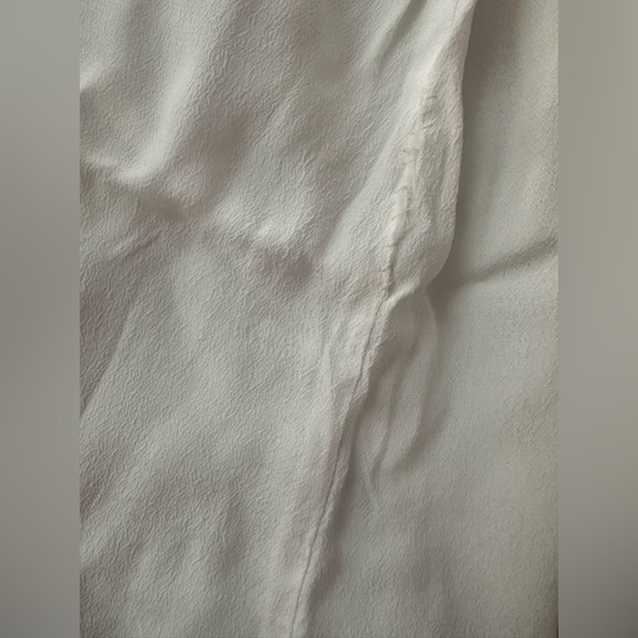 MAJE Lexia Cocoon Tunic Top Ecru Lace Hem V-Neck Blouse size 1 - Picture 14 of 14